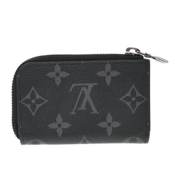LOUIS VUITTON Porte Monnaie Jules Coin Wallet Monogram Eclipse BK - Picture 3 of 14